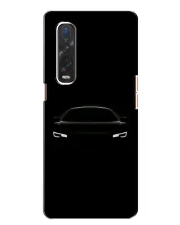 Чехол для OPPO Find X2 с картинкой «Взгляд Audi в темноте»