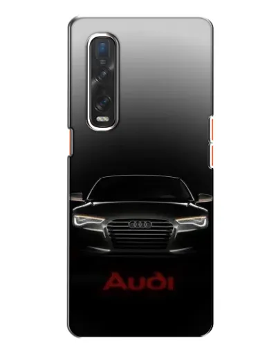 Чехол для OPPO Find X2 с картинкой «Audi — градиентный контур»