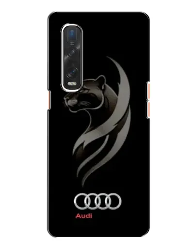 Чехол для OPPO Find X2 с картинкой «Графика — пантера и Audi»
