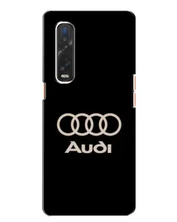Чехол для OPPO Find X2 с картинкой «Audi — золотой логотип»