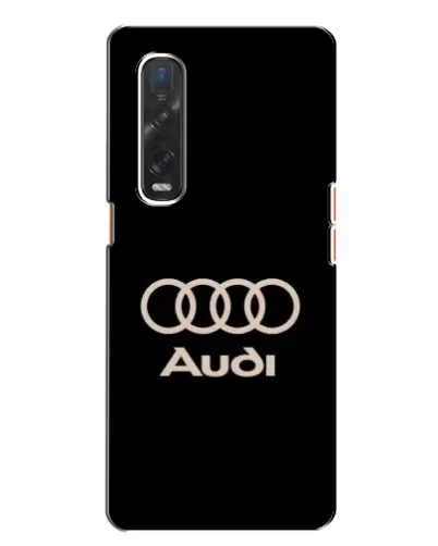 Чехол для OPPO Find X2 с картинкой «Audi — золотой логотип»