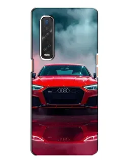 Чехол для OPPO Find X2 с картинкой «Audi RS — красный стиль»