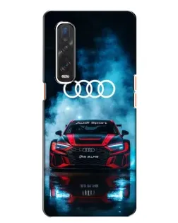 Чехол для OPPO Find X2 с картинкой «Audi Sport — неон»