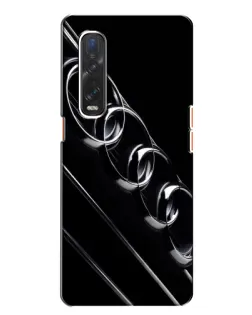 Чехол для OPPO Find X2 с картинкой «Audi — абстрактные кольца»