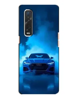 Чехол для OPPO Find X2 с картинкой «Audi — голубая энергия»