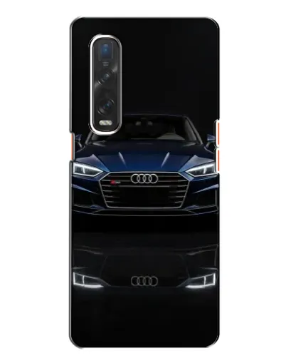 Чехол для OPPO Find X2 с картинкой «Audi — ночное отражение»