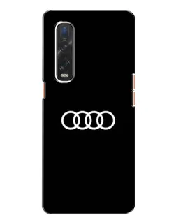 Чехол для OPPO Find X2 с картинкой «Audi White Logo»