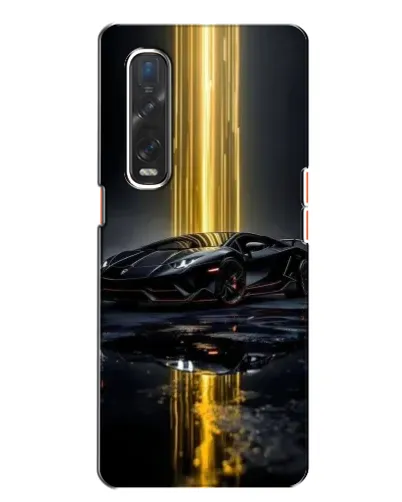 Чехол для OPPO Find X2 с картинкой «Ночной Lamborghini драйв»
