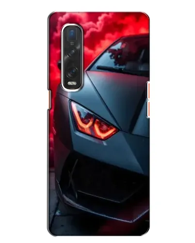 Чехол для OPPO Find X2 с картинкой «Lamborghini красное сияние»