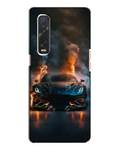 Чехол для OPPO Find X2 с картинкой «Lamborghini дымная эстетика»
