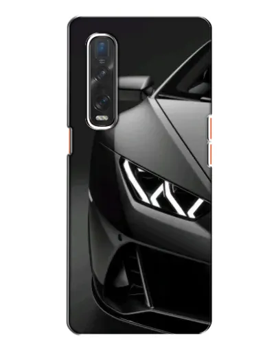 Чехол для OPPO Find X2 с картинкой «Lamborghini фары детализация»