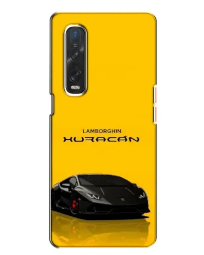 Чехол для OPPO Find X2 с картинкой «Lamborghini Huracan черный»