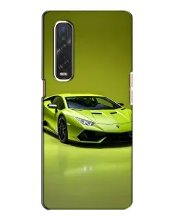 Чохол для OPPO Find X2 з картинкою «Салатовий Lamborghini Huracan»