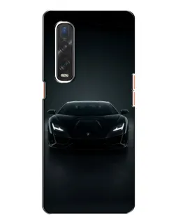 Чохол для OPPO Find X2 з картинкою «Чорний Lamborghini Aventador»