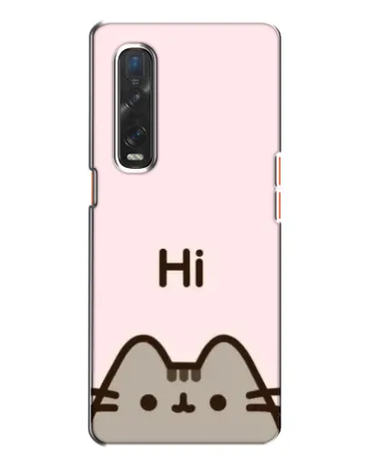 Чехол для OPPO Find X2 с картинкой «Пушин говорит Hi»