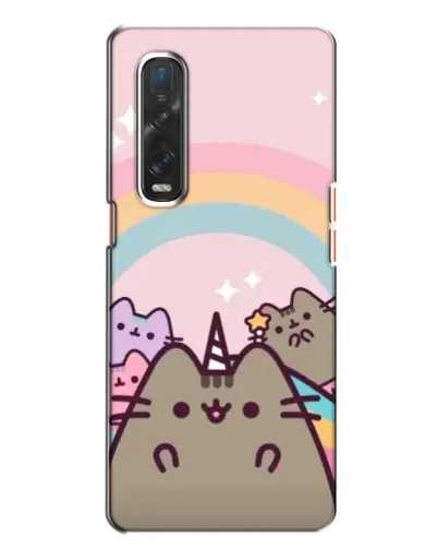 Чехол для OPPO Find X2 с картинкой «Единорог Pusheen»