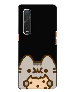 Чехол для OPPO Find X2 с картинкой «Пушин на черном»