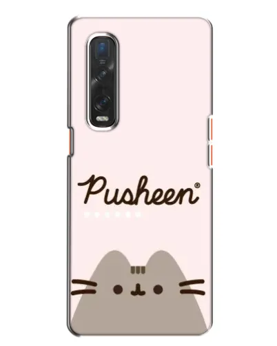 Чехол для OPPO Find X2 с картинкой «Pusheen логотип»