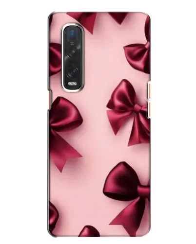 Чехол для OPPO Find X2 с картинкой «Бордовый атлас»