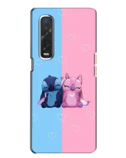 Чехол для OPPO Find X2 с картинкой «Stitch и Angel Love» Чехол для OPPO Find X2 с картинкой «Stitch и Angel Love»