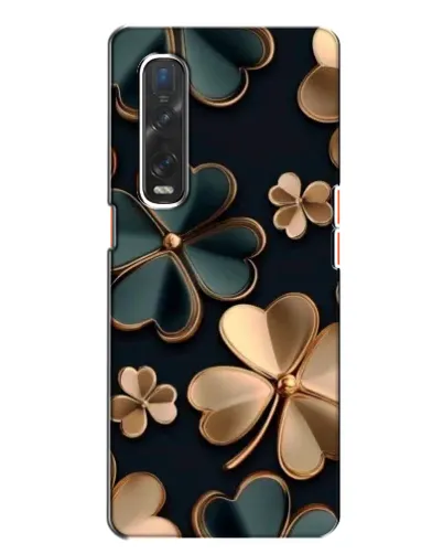 Чехол для OPPO Find X2 с картинкой «Клевер в золоте»