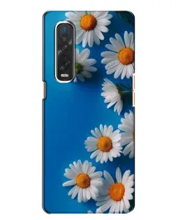 Чехол для OPPO Find X2 с картинкой «Белоснежные маргаритки»