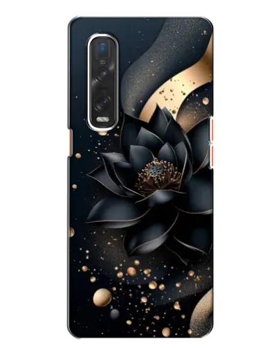 Чехол для OPPO Find X2 с картинкой «Черный лотос»
