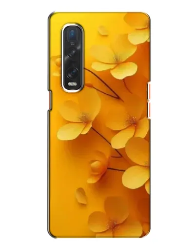 Чехол для OPPO Find X2 с картинкой «Золотые лепестки»