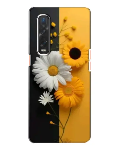 Чехол для OPPO Find X2 с картинкой «Подсолнух и ромашка»