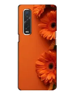 Чехол для OPPO Find X2 с картинкой «Оранжевые герберы»