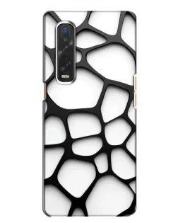 Чохол для OPPO Find X2 з картинкою «Біла об'ємна сітка» Чохол для OPPO Find X2 з картинкою «Біла об'ємна сітка»