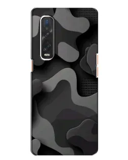 Чохол для OPPO Find X2 з картинкою «Темний абстрактний камуфляж» Чохол для OPPO Find X2 з картинкою «Темний абстрактний камуфляж»