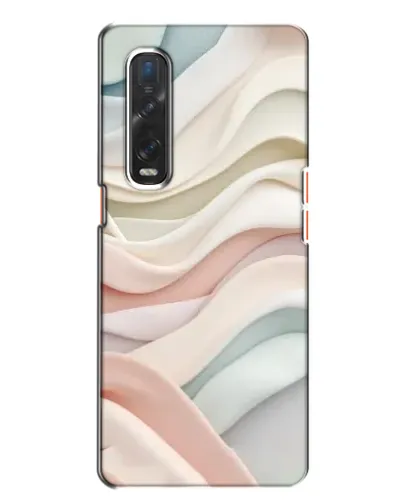 Чехол для OPPO Find X2 с картинкой «Пастельные нежные волны»