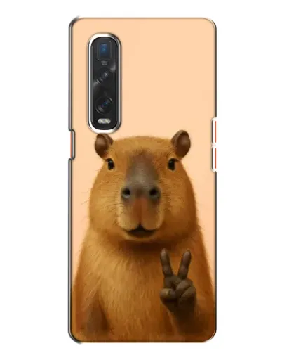 Чехол для OPPO Find X2 с картинкой «Капибара виктория»