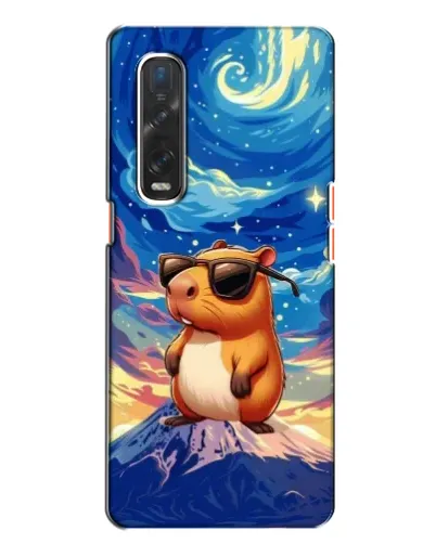 Чехол для OPPO Find X2 с картинкой «Капибара Ван Гога»