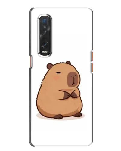 Чехол для OPPO Find X2 с картинкой «Толстенькая капибара»