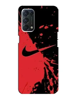 Чехол для OPPO Find X3 Lite с картинкой «Красные брызги Nike» Чехол для OPPO Find X3 Lite с картинкой «Красные брызги Nike»