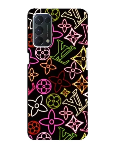 Чехол для OPPO Find X3 Lite с картинкой «Неоновый микс Nike»