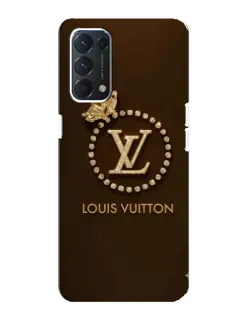 Чехол для OPPO Find X3 Lite с картинкой «LV — золотая печать»