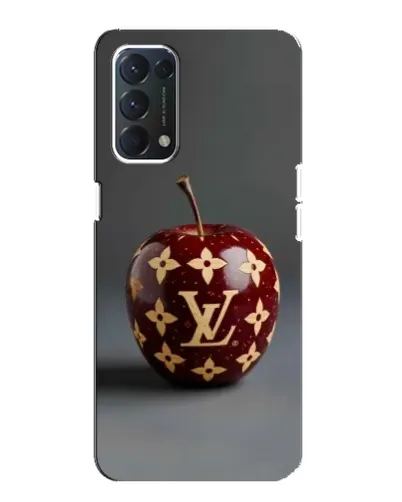 Чехол для OPPO Find X3 Lite с картинкой «Красное яблоко LV»