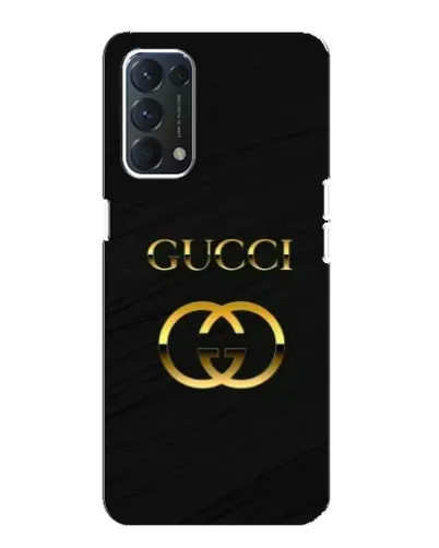 Чехол для OPPO Find X3 Lite с картинкой «Золотой логотип Gucci»