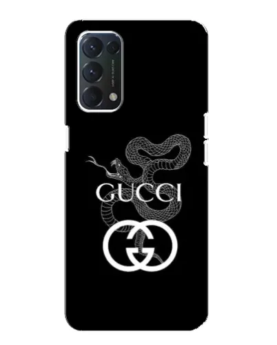 Чехол для OPPO Find X3 Lite с картинкой «Gucci — серебряная змея»
