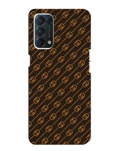 Чехол для OPPO Find X3 Lite с картинкой «Gucci — золотые диагонали»