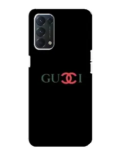 Чехол для OPPO Find X3 Lite с картинкой «Gucci — красный градиент»