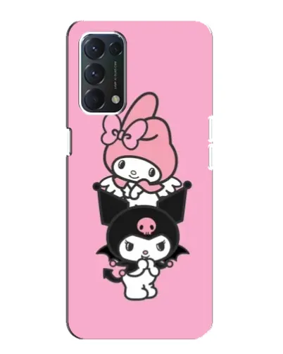 Чехол для OPPO Find X3 Lite с картинкой «My Melody и Kuromi» Чехол для OPPO Find X3 Lite с картинкой «My Melody и Kuromi»