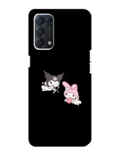 Чехол для OPPO Find X3 Lite с картинкой «My Melody и Kuromi»