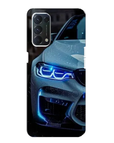 Чехол для OPPO Find X3 Lite с картинкой «Взгляд BMW с синими фарами» Чехол для OPPO Find X3 Lite с картинкой «Взгляд BMW с синими фарами»