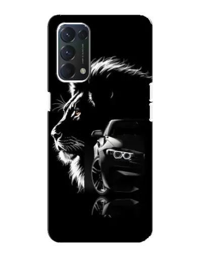 Чехол для OPPO Find X3 Lite с картинкой «BMW и лев» Чехол для OPPO Find X3 Lite с картинкой «BMW и лев»