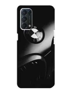 Чехол для OPPO Find X3 Lite с картинкой «Эмблема BMW — макро»