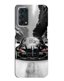 Чехол для OPPO Find X3 Lite с картинкой «BMW — акварельный дрифт»